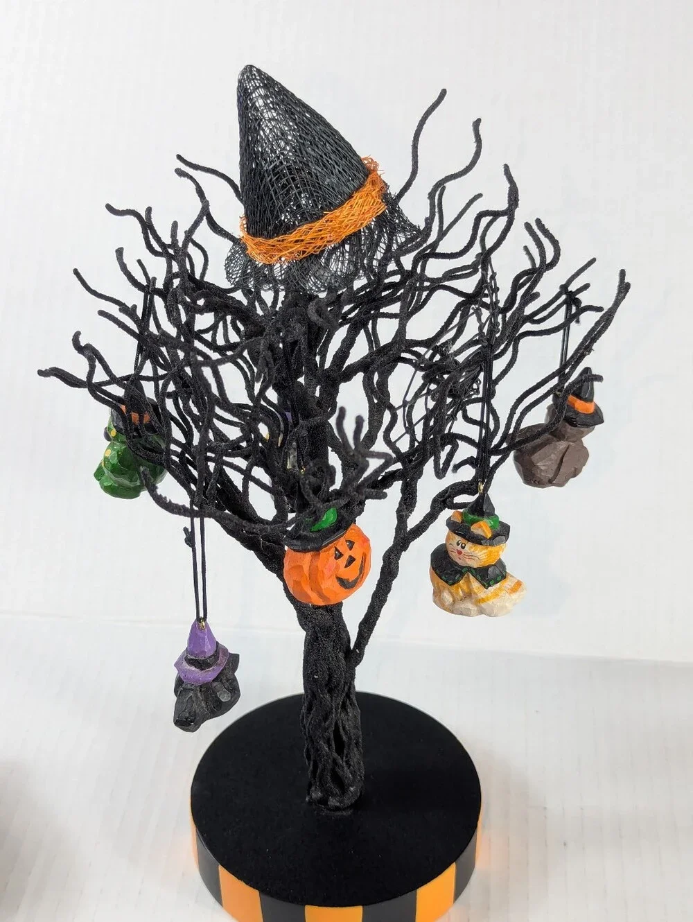 VINTAGE Midwest of Cannon Falls Halloween Tree + 6 Eddie Walker Ornaments